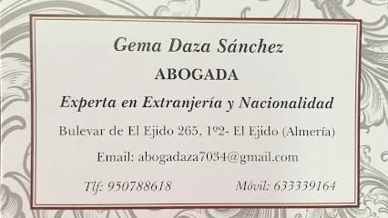Foto de ABOGADA EXTRANJERIA Y NACIONALIDAD Gema Daza Sánchez