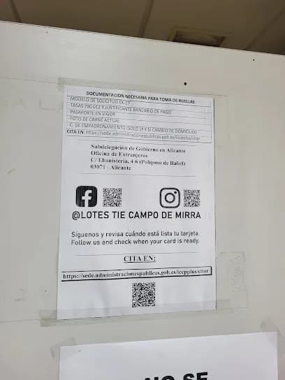 Foto de TIE Extranjería